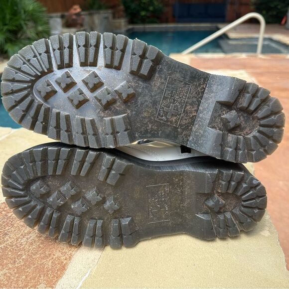 DR. MARTENS JADON NJ004 Quad Retro WOMEN'S BOOTS white polished LEATHER SIZE 8! - Picture 9 of 11